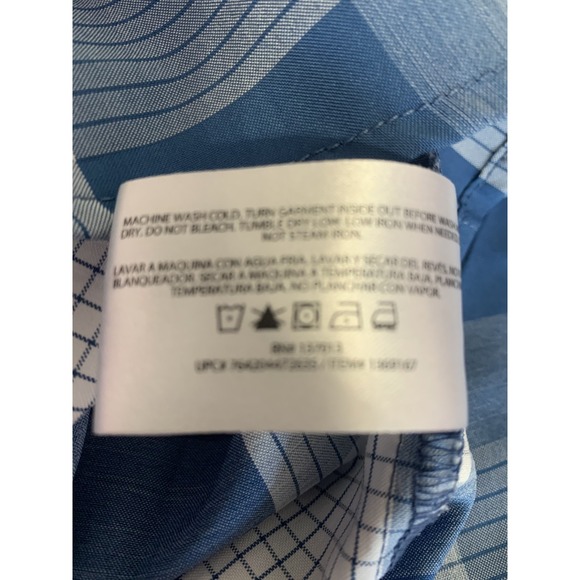 Orvis Mens XL Short Sleeve Button Up Classic Collection Blue Plaid - Picture 6 of 8